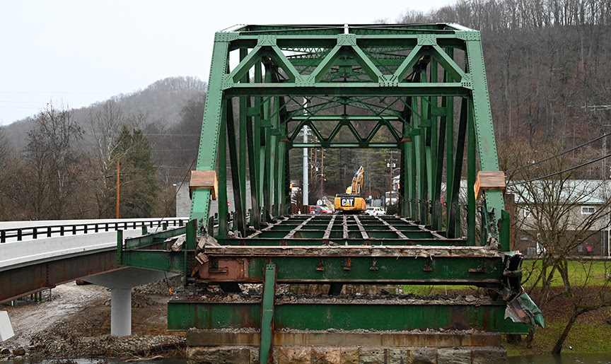 Demolition of Upper Gassaway Bridge completes 4.7 million bridge